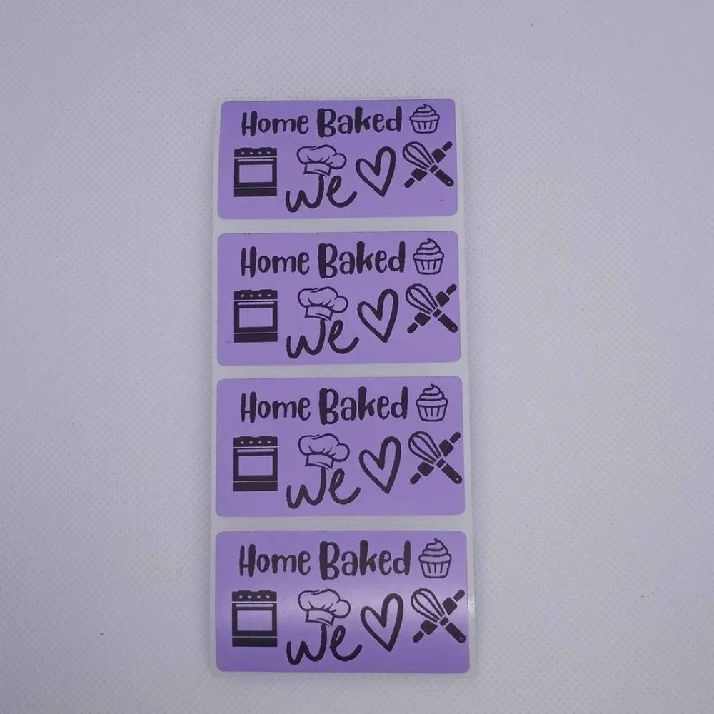 💙100 Home Baked- Shipping Labels Thermal Packaging Stickers 2.25